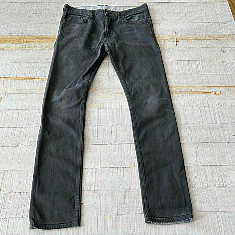 AllSaints Tummel Cigarette Jeans size 32 Grey Skinny‎ Button Fly Denim